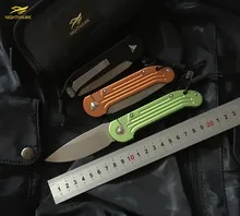 NIGHTHAWK LUDT Folding Knife D2 blade Aluminum handle Outdoor Flipper folding knife camping hunting pocket knives