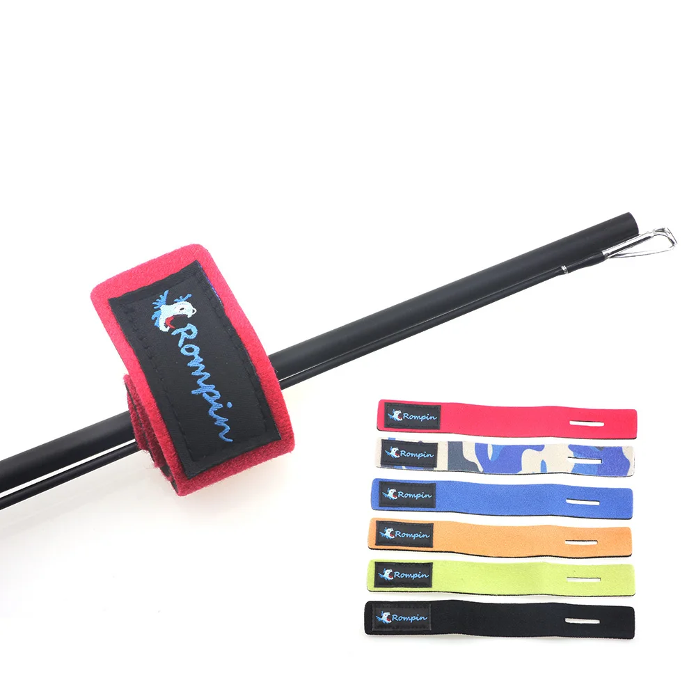 

Rompin 1pcs Fishing Rod Belt Strap Sleeve Fishing Pole Tie Wrapping Band Pack with Elastic Magic Tape Carp Fishing Accessories