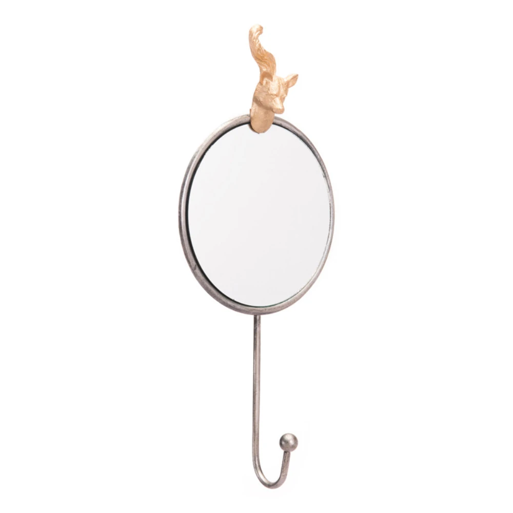 Fox Mirror, In Silver
