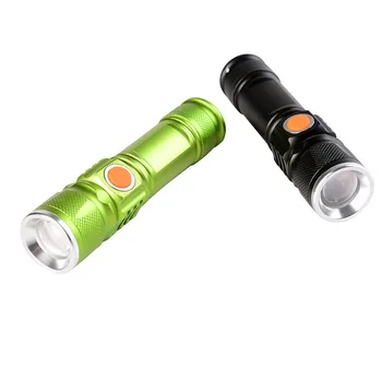 

by dhl 200pcs high quality Bright 3 Modes XPE 3800LM USB Rechargeable Flashlight Portable Lantern Waterproof Torch Zoomable