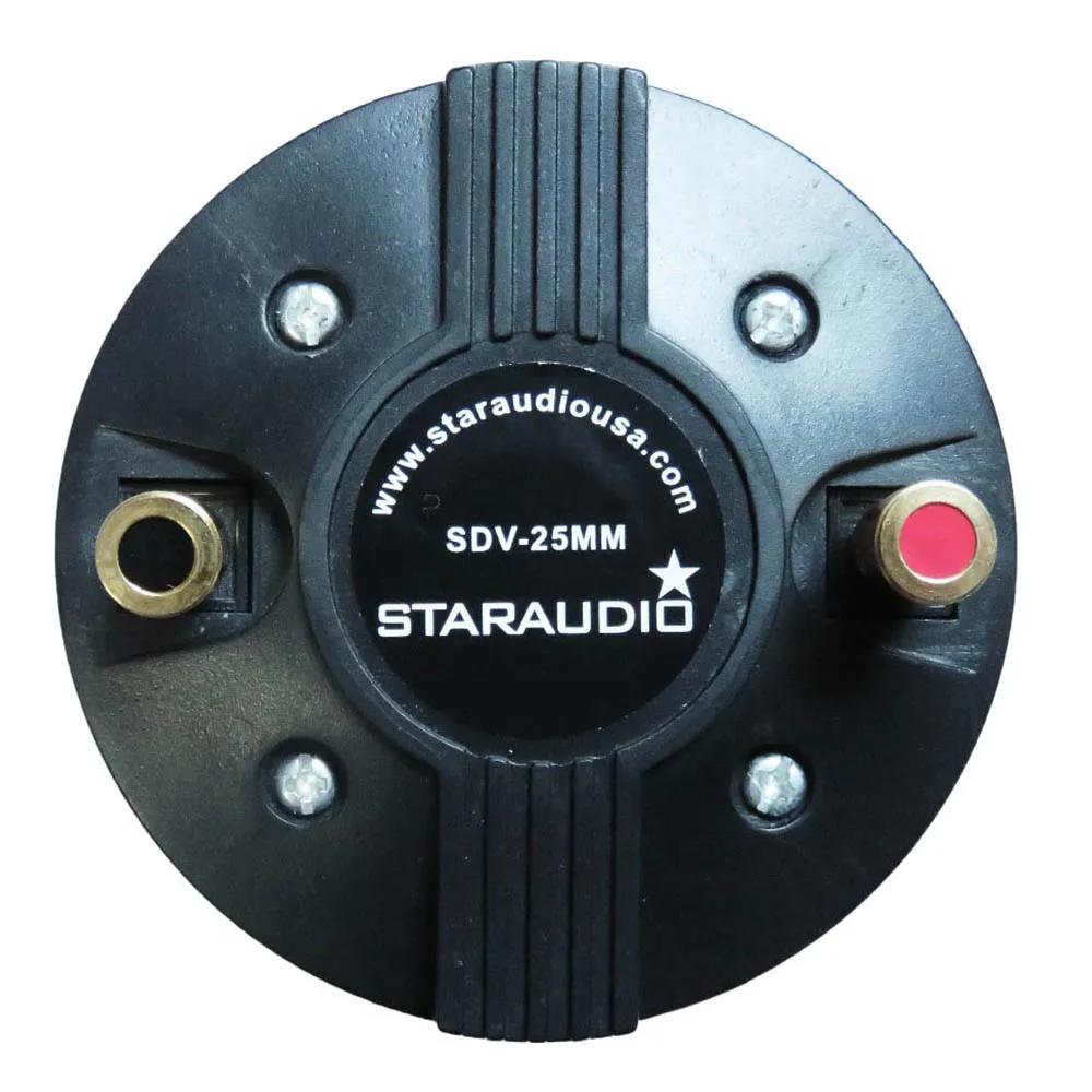 

STARAUDIO 25MM 1000W 8 Ohms Titanium DJ Compression Screw-On Horn PA Powered KTV Active Audio Speaker Driver Tweeter SDV-25MM