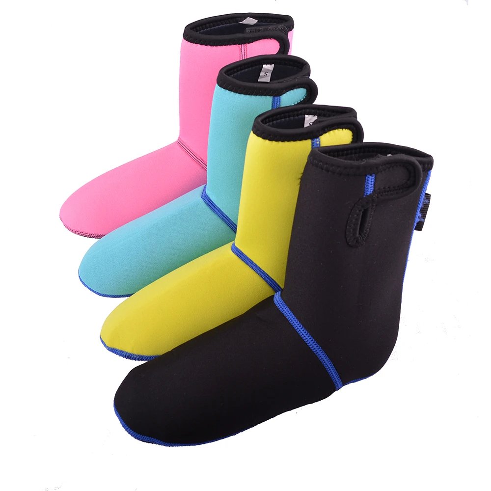 

2019 New 3MM Neoprene Socks long Beach Non-slip Antiskid Snorkeling Scuba Diving Socks Boots Fins Flippers Wetsuit Seaside Shoes