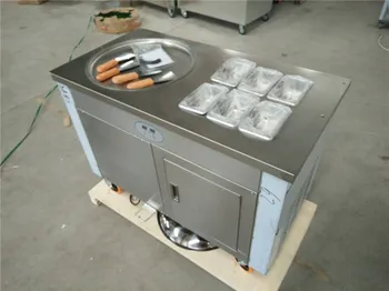 

Factory supply single pan fried ice cream roll pan machine for sale