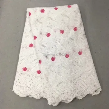 

African Embroidered Voile Lace Fabric Hollow Out High Quality New Lace Swiss Voile Lace In Switzerland African Dresses For Women