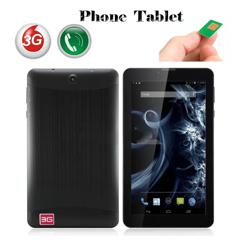 7'' Super Slim 3G Dual sim cards phone call Tablet pc