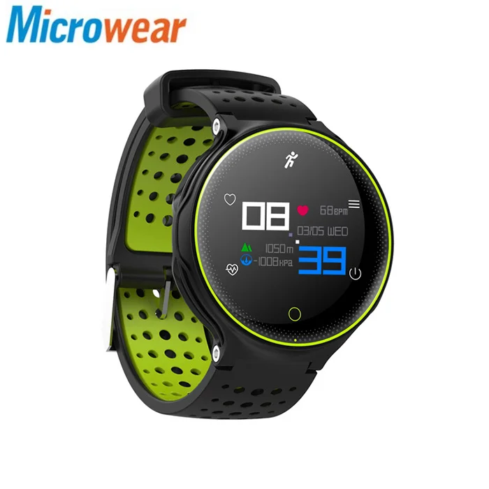 

Microwear X2 Plus Smart Watch Bluetooth 4.0 IP68 Waterproof Touch Key Sedentary Reminder Sleep / Heart Rate Monitor Pedometer