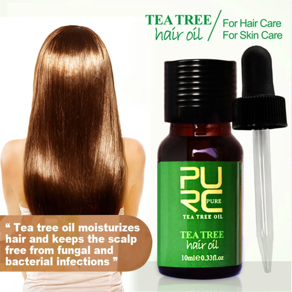 

1PC Pure Natural Tea Tree Hair Oil Repair Dry Damaged Hair Face Body Skin Care