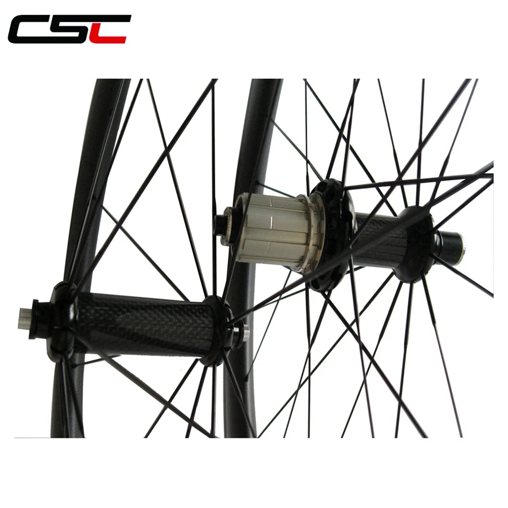 Excellent CSC U shape Straight pull Powerway R36 hub 700C full carbon 38mm clincher wheels with 25mm width sapim pillar 1420 cn 424 spokes 4