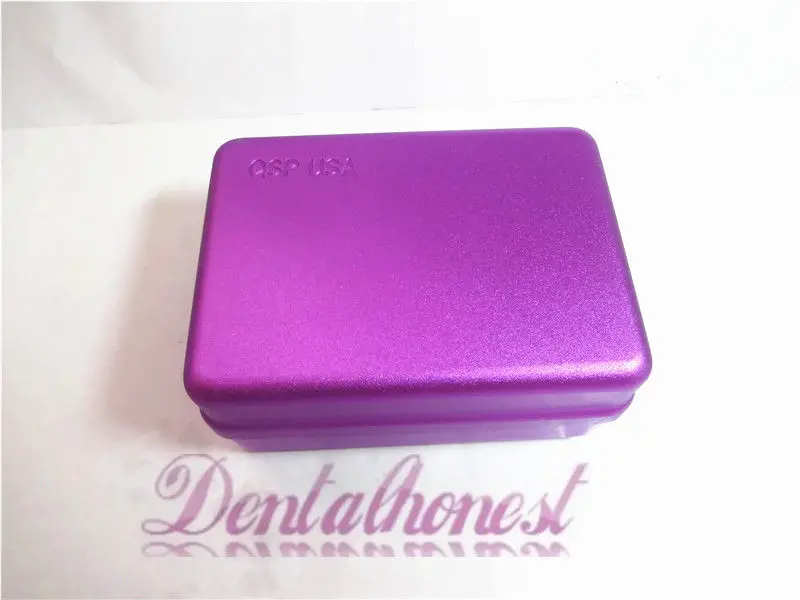 

120 Holes Bur Holder Block Sterilizer Case Autoclave Disinfection Box