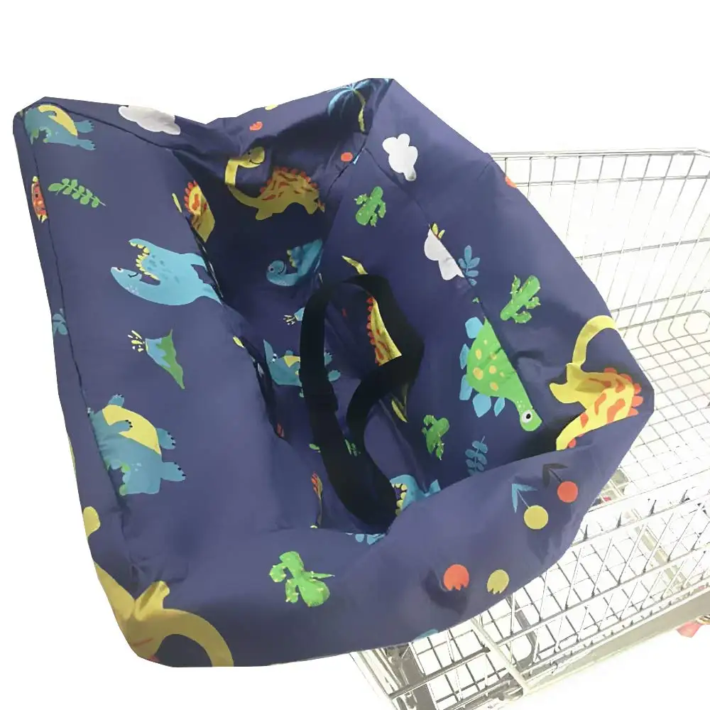 

Portable Shopping Cart Cover | High Chair and Grocery Cart Covers for Babies, Kids, Infants & Toddlers ✮ Includes Carry Bag