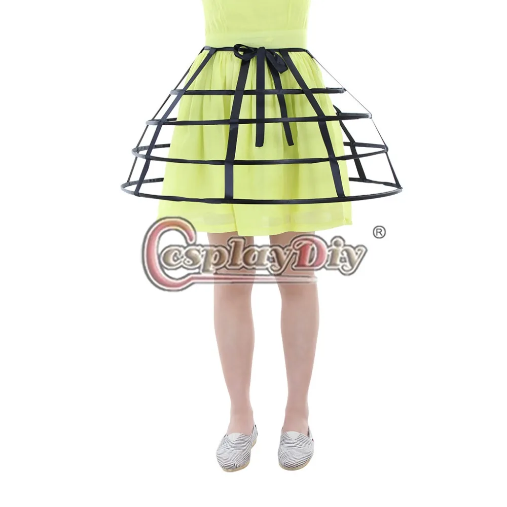 Cosplaydiy ߼  巹  Ĵ  ĿƮ Victorian Bustle Petticoat Performance Dress Underskirt L320