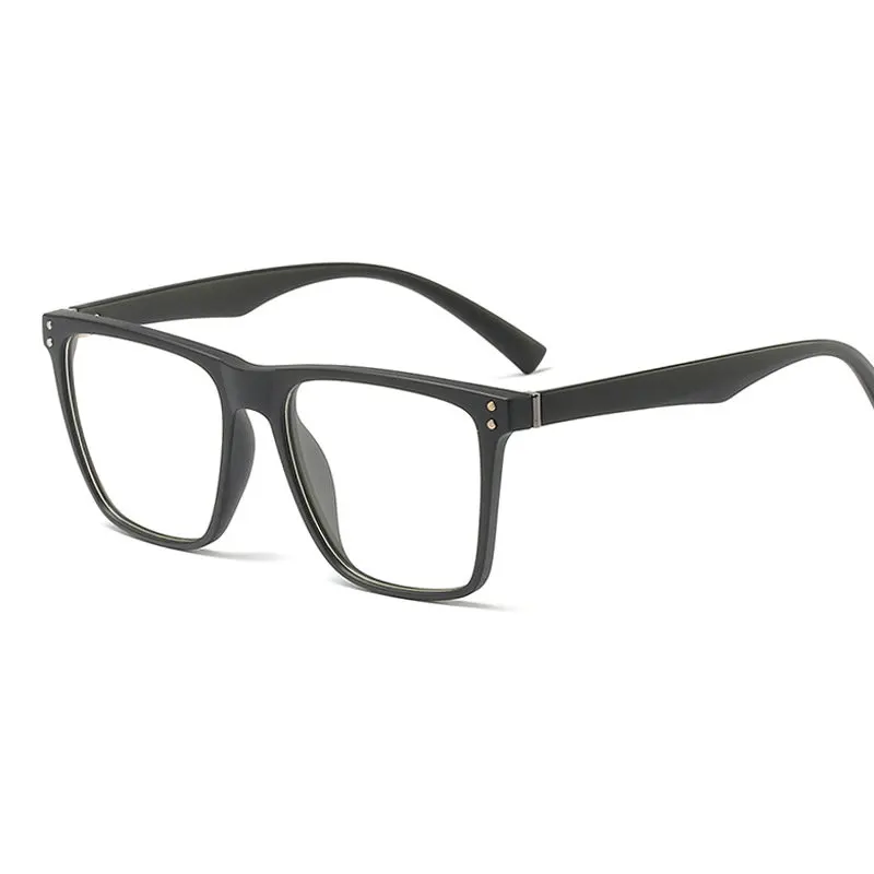 Модные женские квадратные оправы для очков, мужские Оптические очки, ретро очки, компьютерные очки, прозрачные очки FML - Frame Color: matte balck