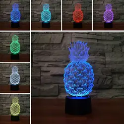 Акриловая настольная лампа форма ананаса затемнения осязаемый домашний Декор подарок для детей Спальня светодиодный день рождения ночник