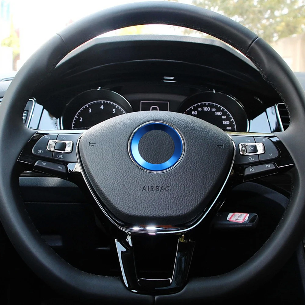 Автомобильный Стайлинг логотипа на рулевое колесо эмблема Кольцо Украшение