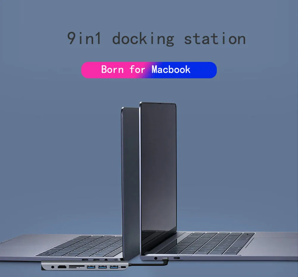 Док-станция с разъемом типа C HDMI VGA USB power Delivery Hub для ноутбука Macbook Pro hp DELL Surface lenovo samsung Dock