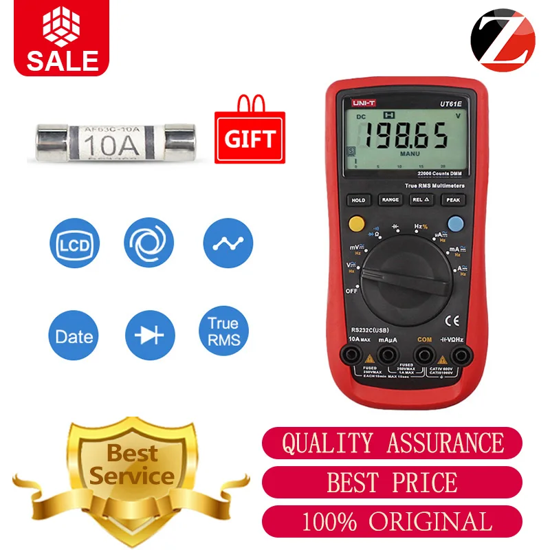 Товар <b>UNI</b>-<b>T UT61E</b> UT61D UT61A 22000 Counts True Rms <b>Digital</b> ...