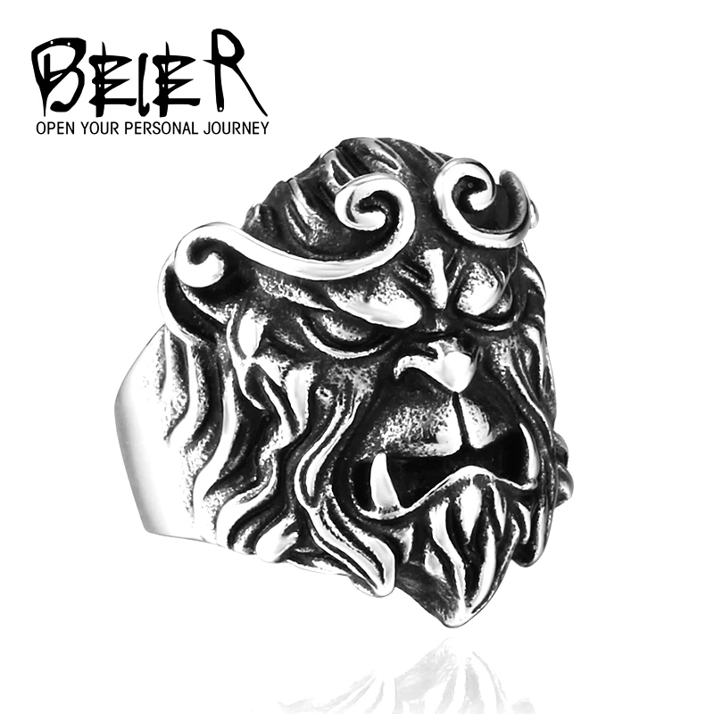 BEIER New one China Style New Stainless Steel Monkey King For Man Movie Ring Unqiue jewelry free shipping BR8-291