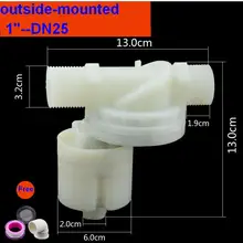 " DN25 наружный Автоматический Поплавковый клапан регулятор уровня воды клапан для резервуара для воды бассейн
