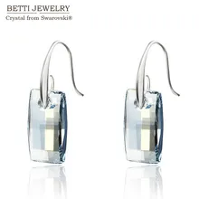 2016 resorte de la Joyería con el cristal de SWAROVSKI Azul Austríaco Cuelga Los Pendientes Declaración Regalos de Navidad para el Amigo femenino