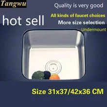 Лидер продаж мини балкон Одиночная раковина в форме корыта пищевых добавок-класс 304 из нержавеющей стали Мода 370x310/420x360 мм