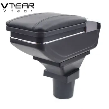 

Vtear For Honda BRV accessories car armrest leather arm rest cup slot usb interface storage box car-styling center consoles auto
