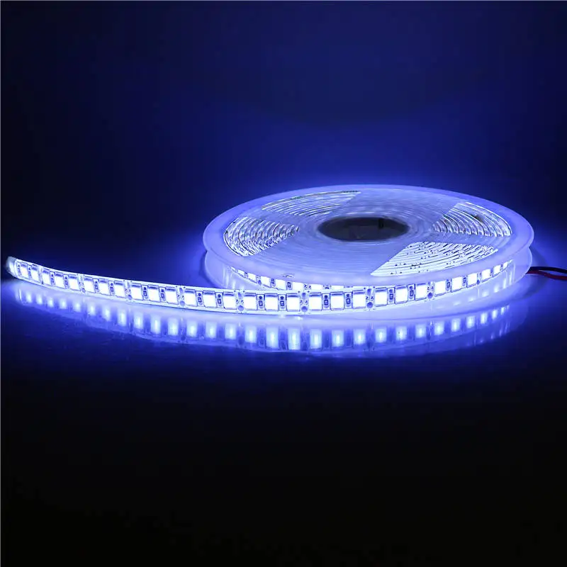 Светодиодная лента 5054 SMD DC 12 В гибкая 300 600 не водонепроницаемая холодный теплый