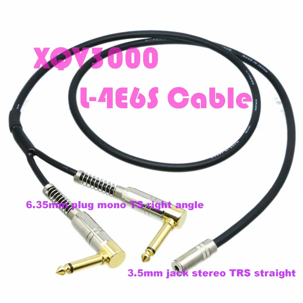 PRO signal 3.5mm jack stereo TRS to 2x DIY Cable 6.35mm mono TS right