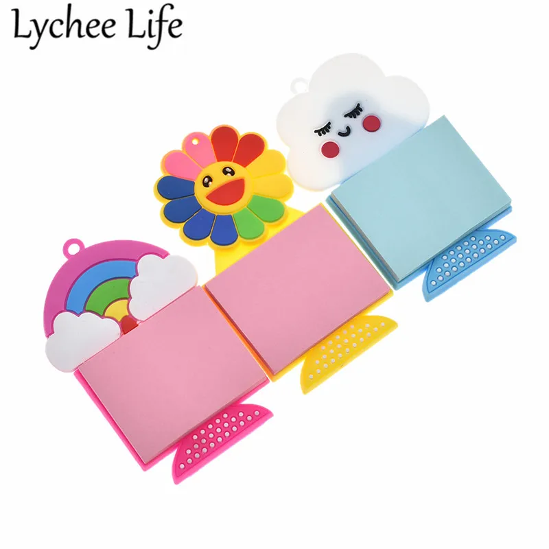 

Rainbow Note Paper Fridge Magnet Colorful Refrigerator Magnetic Sticker DIY Decorative Kitchen Home Decoration