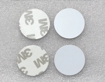 

100pcs125Khz RFID Tags Writable Stickers em4305 Proximity Coin Cards Rewritable 3M glue Adhesive Label For RFID Copier