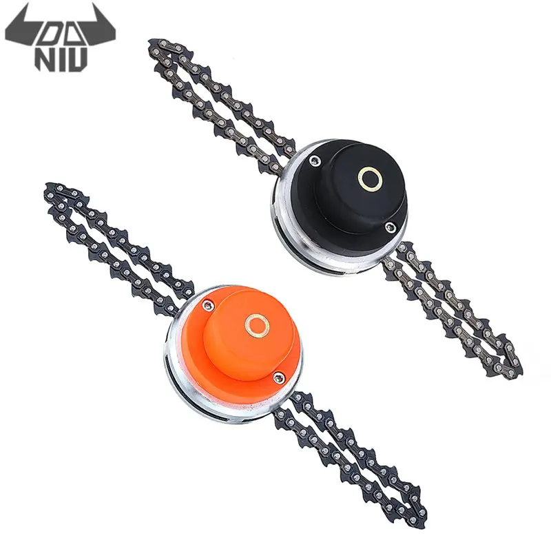 

DANIU Universal Type 65Mn Trimmer Head Coil Chain Brush Cutter Garden Grass Trimmer For Lawnmower Black and Orange