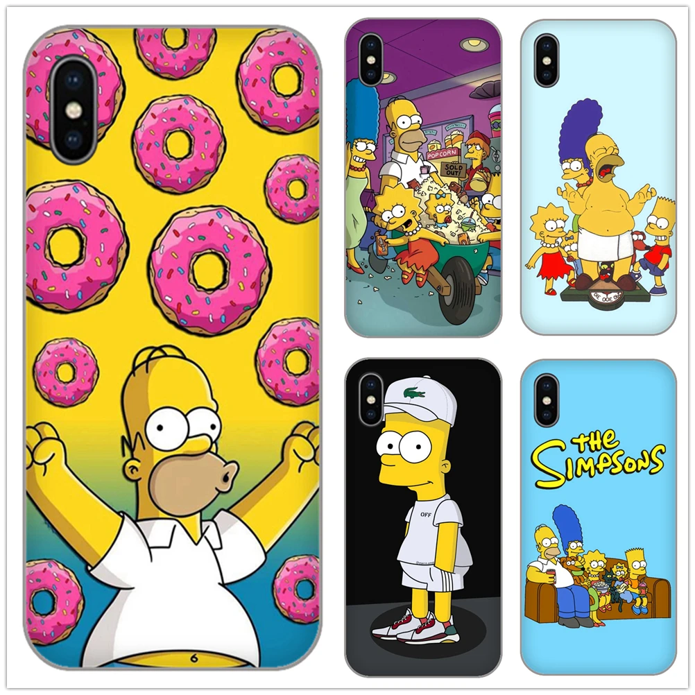 

The Simpsons Cartoons TPU Soft Phone Case cover For iPhone 4 5 SE 6 6s 7 8 X 5 5S SE 6plus 7plus 8plus XR XS max shell