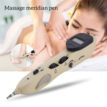 

Handheld Therapy Electric Acupuncture Meridian Pen Health Care Pulse Point Detector Stimulator Pain Relief with Digital Display
