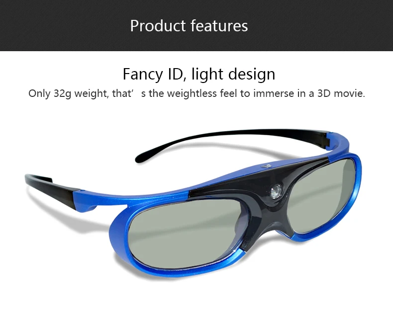 XGIMI затвора Active 3D очки для H1 H2 Z4 Auora Z6 Z4 Air jmgo J6S V8 E8 3D DLP Link проектор