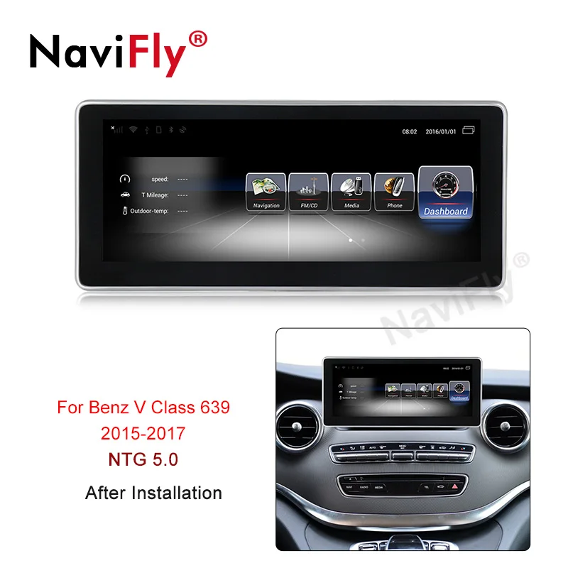 NaviFly 4G LTE 3g+ 32G Android 7,1 автомобильный мультимедийный плеер для Mercedes Benz V Class W447 V260- NTG 5,0 Авто gps стерео