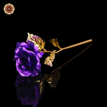 

Home Decor Deep Purple Rose Flower Artificial Flowers With Love & Eiffel For Wedding Decoration & Birthday Gift With Box Packed