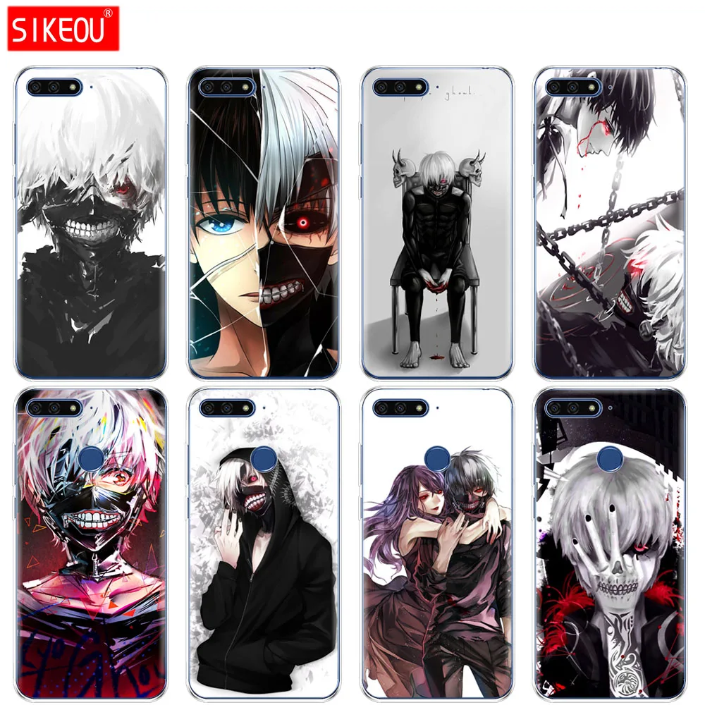 Силиконовый чехол для телефона Huawei Honor 7A PRO 7C Y5 Y6 Y7 Y9 2017 2018 Prime Tokyo Ghouls | Мобильные
