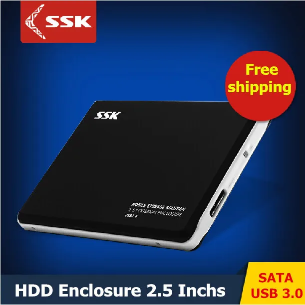 SSK HE V300 USB 3 0 HDD Enclosure 2 5 Inch SATA HDD CASE Serial port