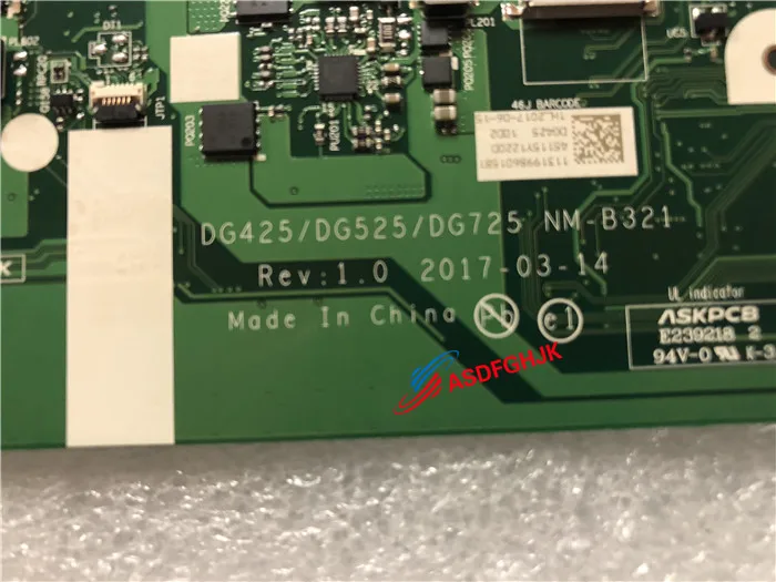 الأصلي لينوفو IdeaPad 320-15AST اللوحة المحمول DG425/DG525/DG725 NM-B321 اختبار بالكامل