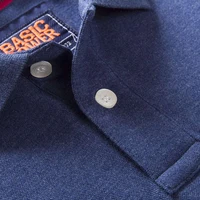 Polos d'été pour hommes chemises en coton à manches courtes lettre brodée emblème chemise Simple pour homme taille M-3XL BP6900 5