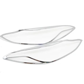 

For Mazda 3 M3 Axela 2014 2015 ABS Chromium Styling Front Headlight Lamp Cover Car Detector Auto Parts Moulding Trims 2pcs/set
