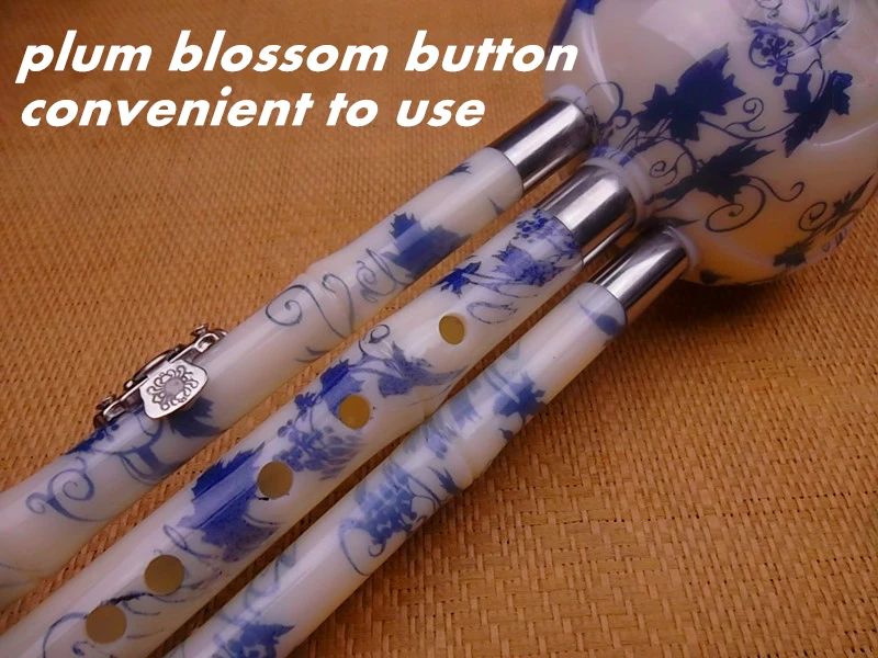 Cucurbit Flute Hulusi резиновая Тыква Flauta C/ Bb ключ сине белый фарфор флейта калебас