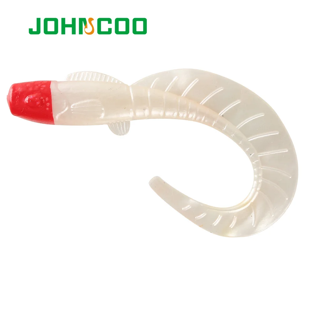 

Johncoo 4pcs isca Artificial Soft Worm Fishing Lure 10.5cm 13g Soft Bait Long Tail Wobbler Lure Carp Fishing Lure