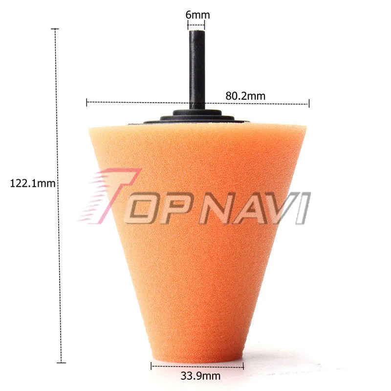 Foam Cone Shaped Sponge Polishing Buffing Pads for Car Wheel HubTool Sale