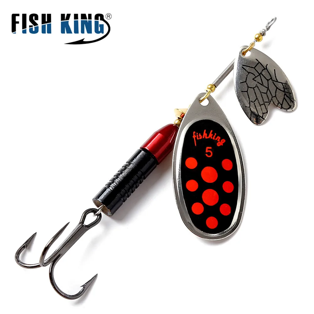 

FISH KING 12cm 22g Spinner Bait Wobbler Hard Spoon Lures Buzz Bass Pike Fishing Jigging metal fishing bait Topwater Long Casting