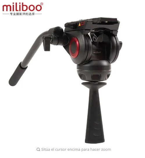 Miliboo MYT802 плоская Базовая жидкая головка с 75 мм размером чаши для штатива/монопода