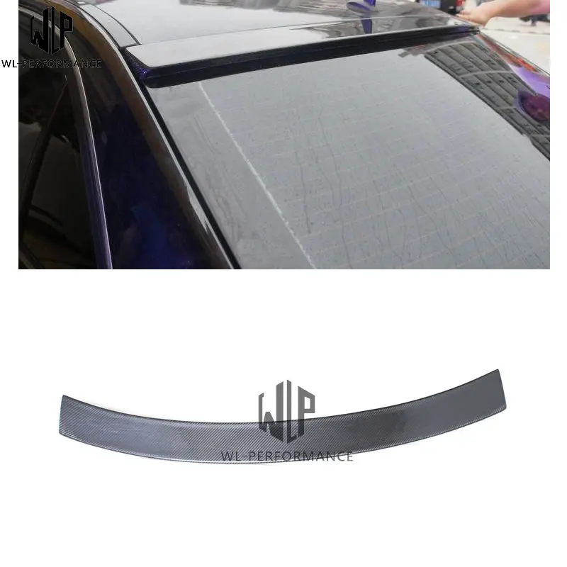 C Class Carbon Fiber Rear Roof / Top Spoiler rear trunk wing car body kit For Mercedes Benz W204 07-14 use | Автомобили и