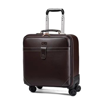 

Retro Travel Suitcase Rolling Spinner Luggage Women Trolley case 24inch Wheels Man 20inch Box PVC Vintage Cabin Travel Bag Trunk