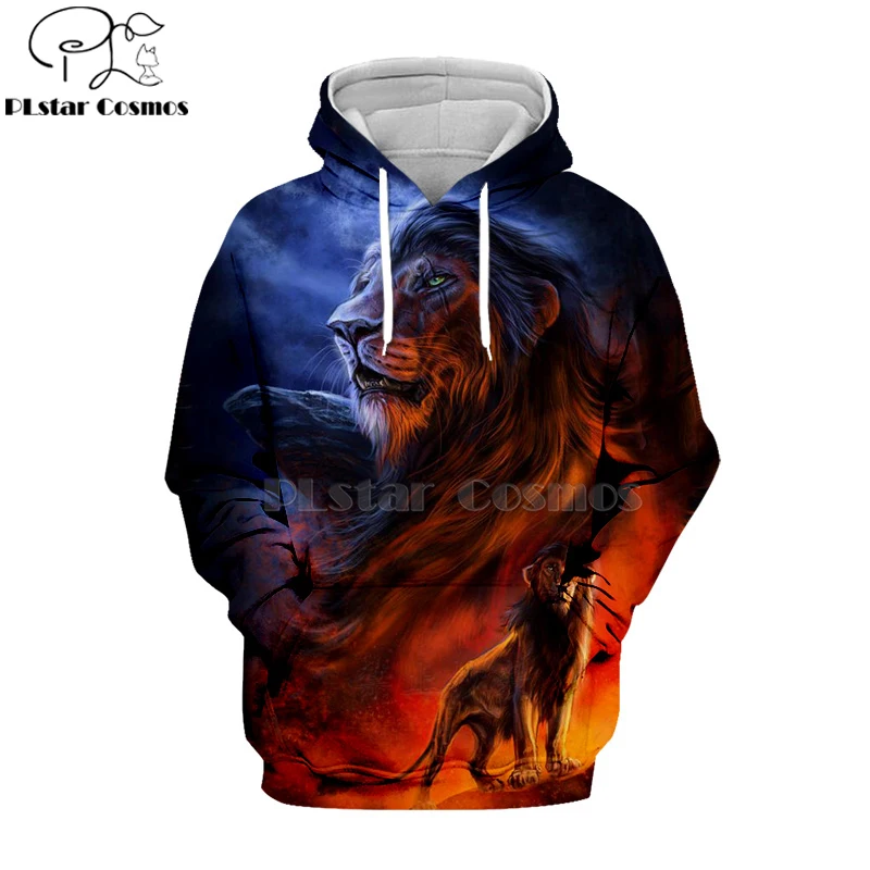 

PLstar Cosmos Hot sell casual 3D hoodies/sweatshirts/shirt print the Lion King Simba Men/women's slim long sleeve streetwear-1