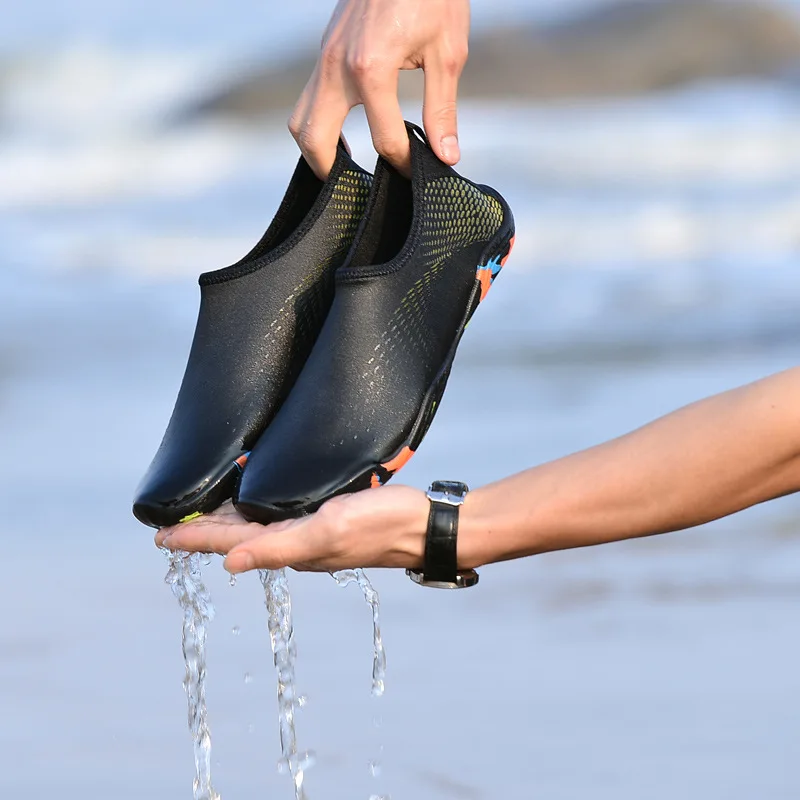 

Men Women Light Water Shoes Solid Color Summer Aqua Beach Shoes Non-Slip Swimming Seaside Sneaker Socks For Male Female