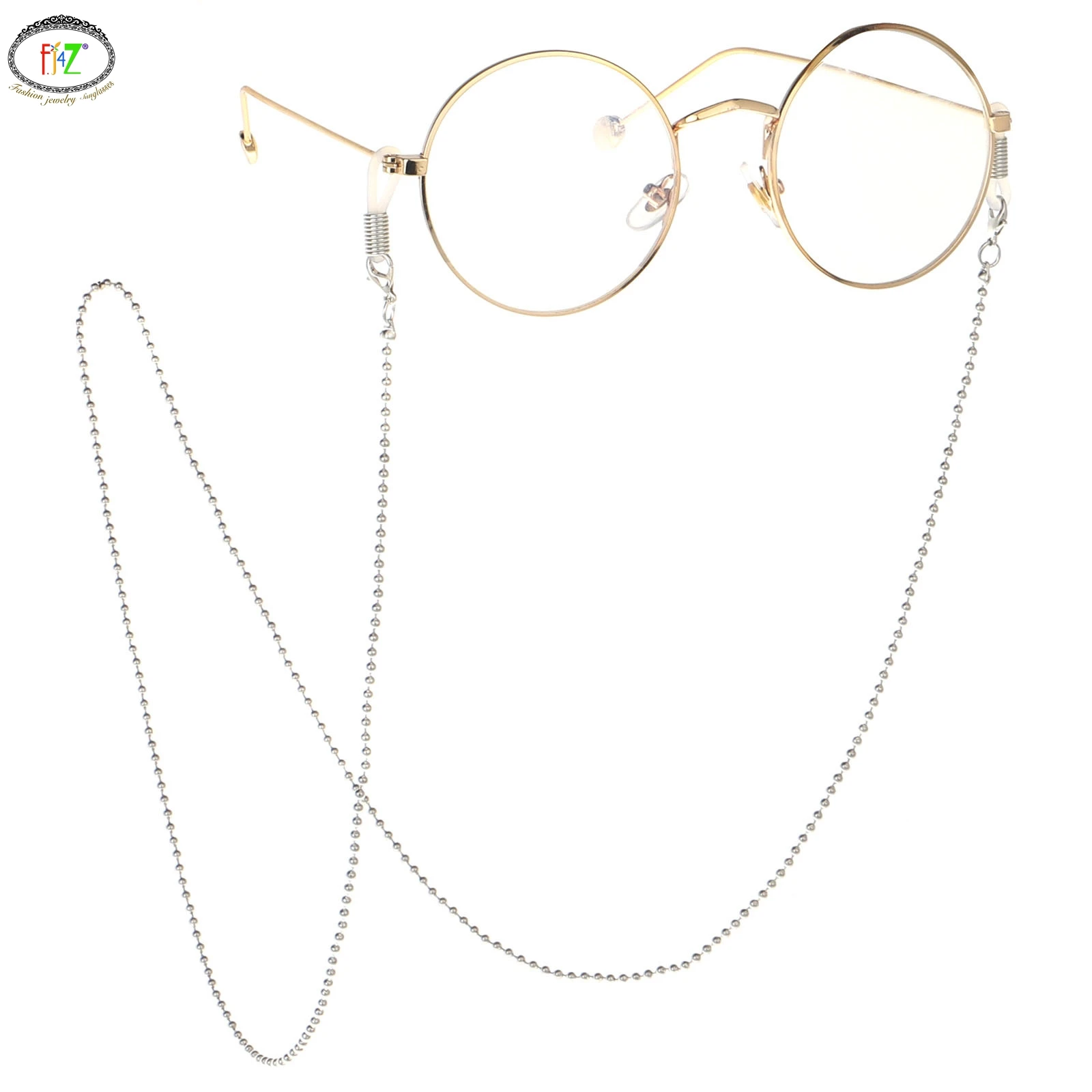 

F.J4Z Hot Non-slip off Glasses Lanyards Fashion Simple Beaded Sunglasses Chains for Women Men Eyewear Straps